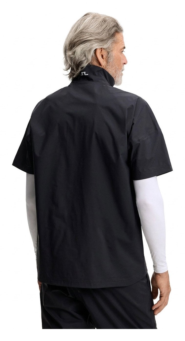 J.Lindeberg Shay Rain camisa de hombre, negra