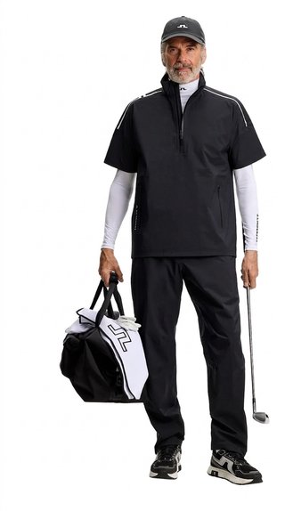 J.Lindeberg Shay Rain camisa de hombre, negra