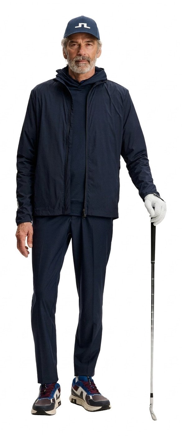J.Lindeberg Tour Tech Packable chaqueta de hombre, JLNavy