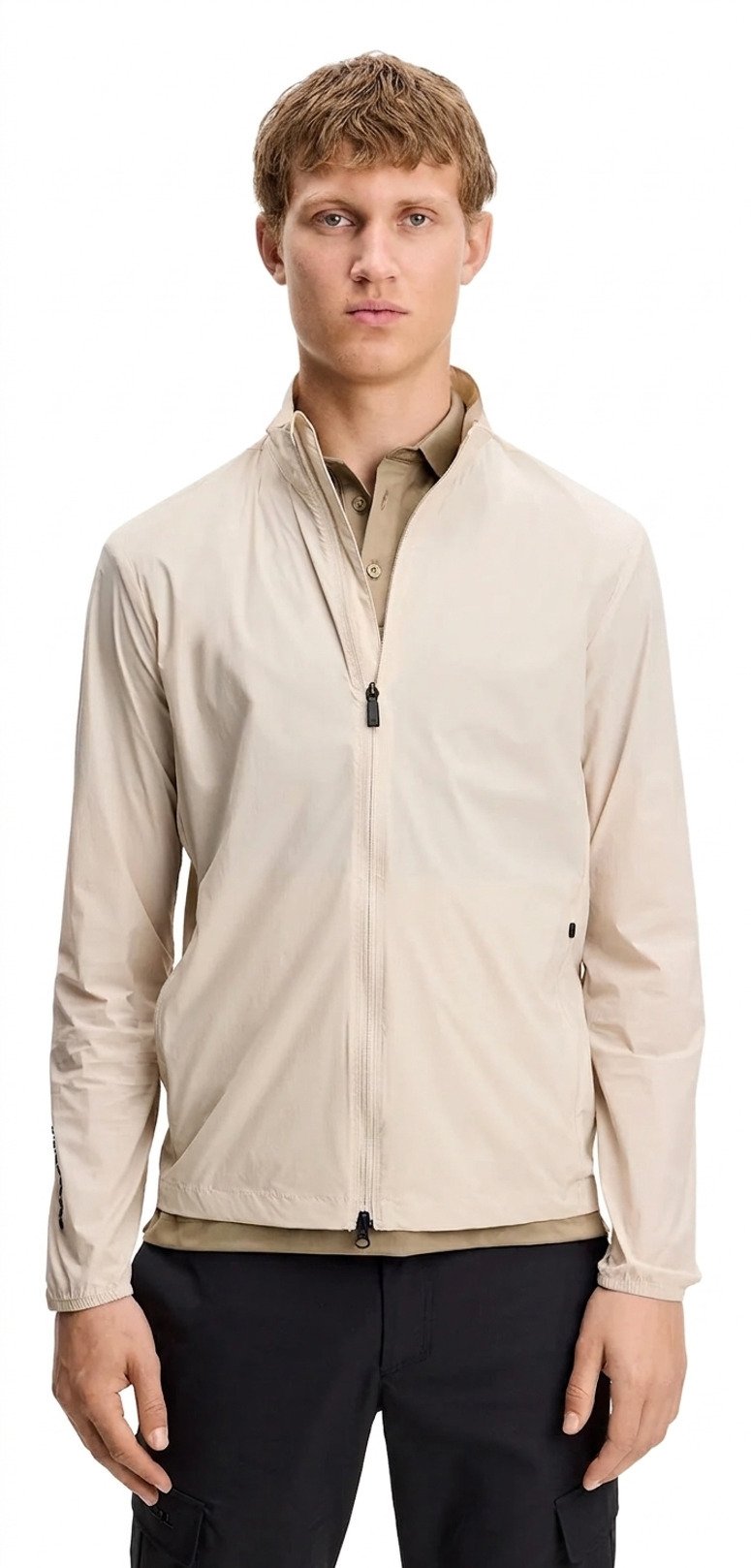 J.Lindeberg Tour Tech Packable chaqueta de hombre, moonbeam