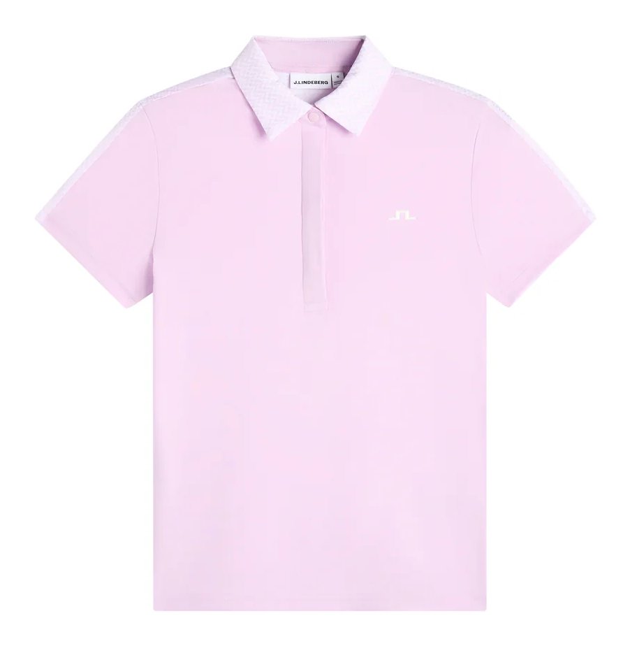J.Lindeberg Cara Print polo de mujer, orchid bouquet