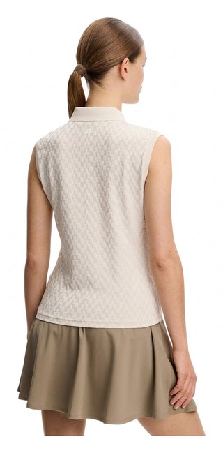 J.Lindeberg Dani sleeveless polo de mujer, moonbeam