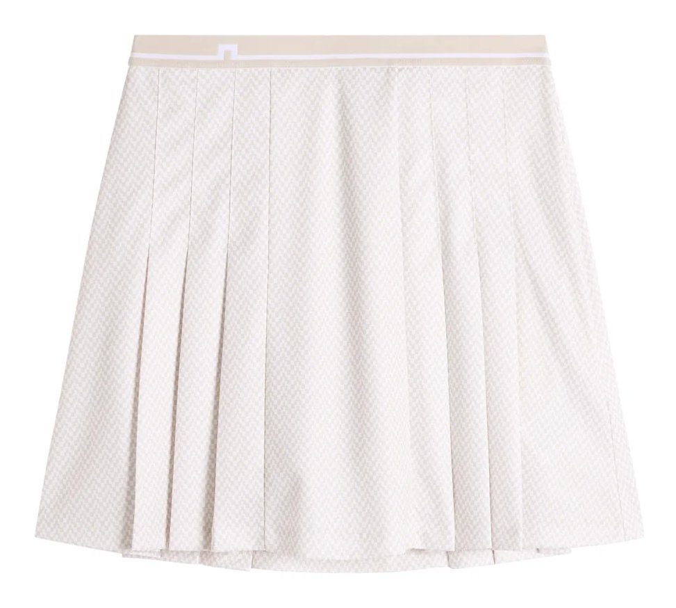 J.Lindeberg Harlow Print skort de mujer, bridge stack white moon