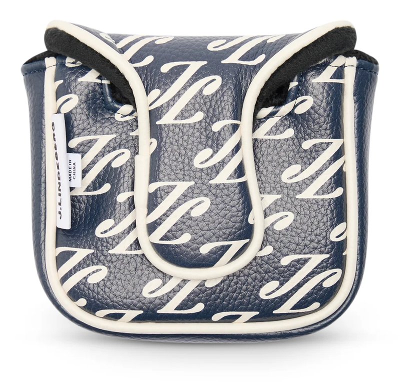 J.Lindeberg Mallet Print Putter funda de cabeza, cardi ligature navy