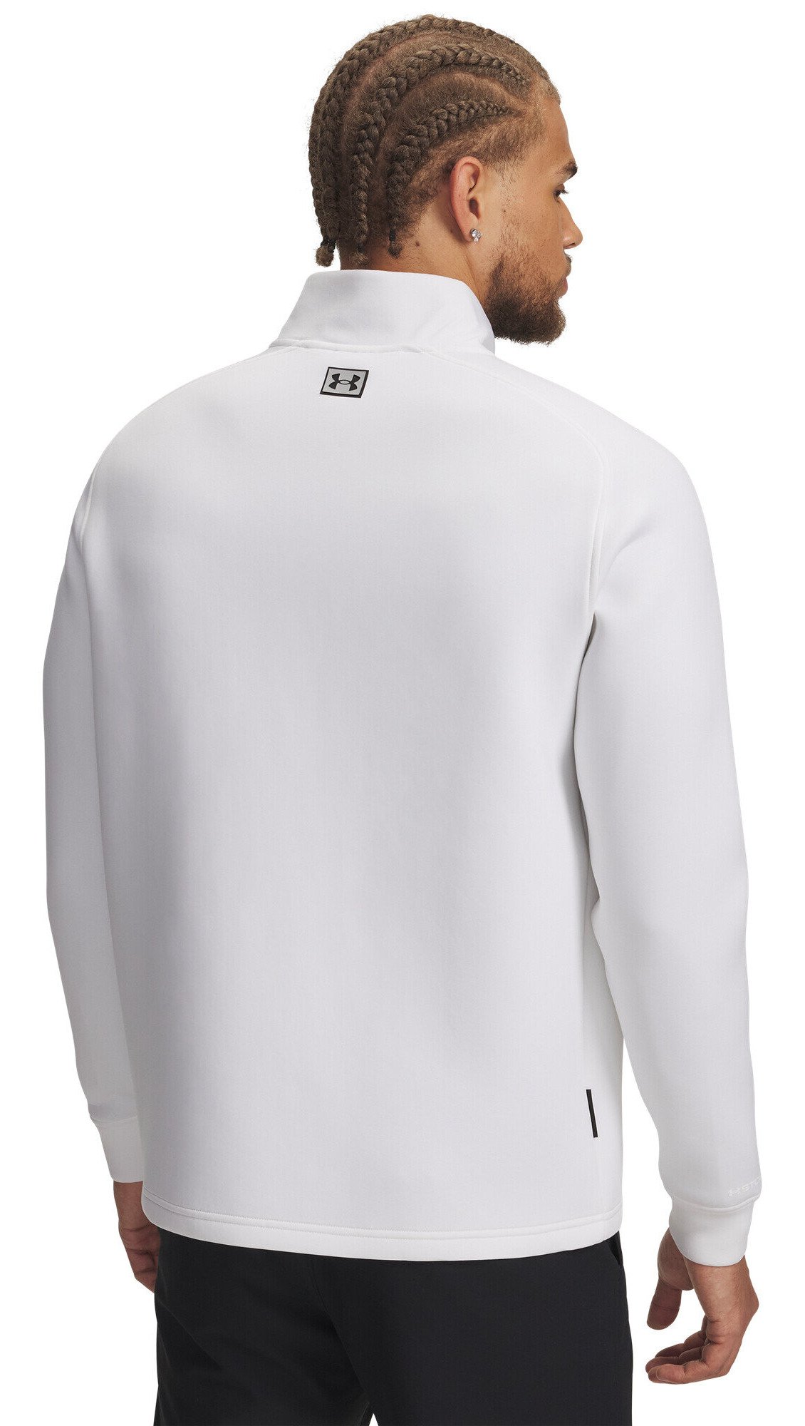 Under Armour Drive Pro Hybrid sudadera 1/2 cremallera de hombre, blanco/negro