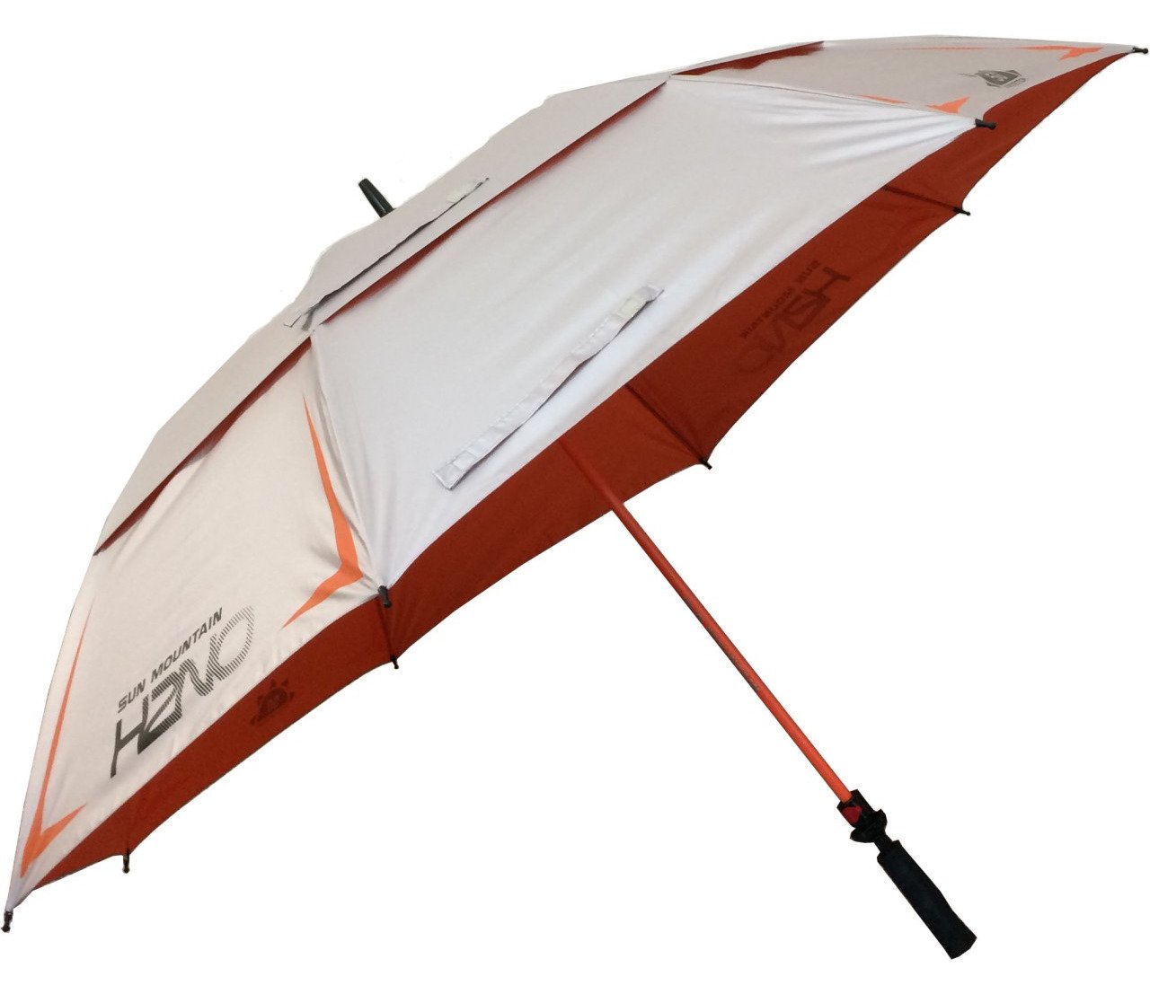 Sun Mountain H2NO Chrome UV paraguas 68", naranja
