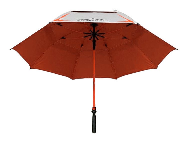 Sun Mountain H2NO Chrome UV paraguas 68", naranja