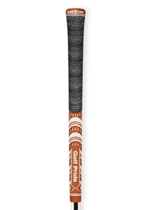 Golf Pride MCC grip (.60 RND), midsize, naranja/blanco