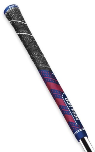 Golf Pride MCC Plus4 grip (.60 RND), Midsize, marino/rojo