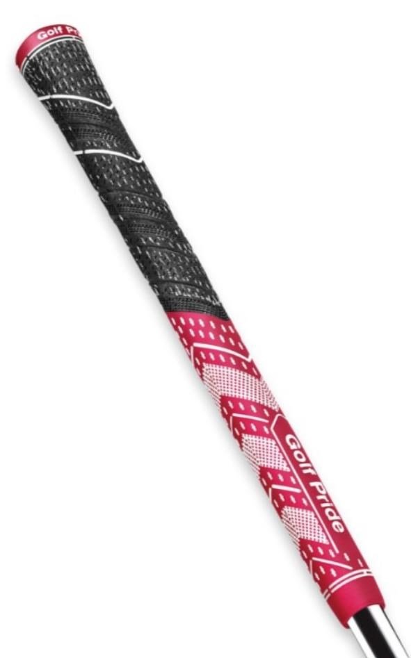 Golf Pride MCC Plus4 grip (.60 RND), standard, rojo oscuro/blanco