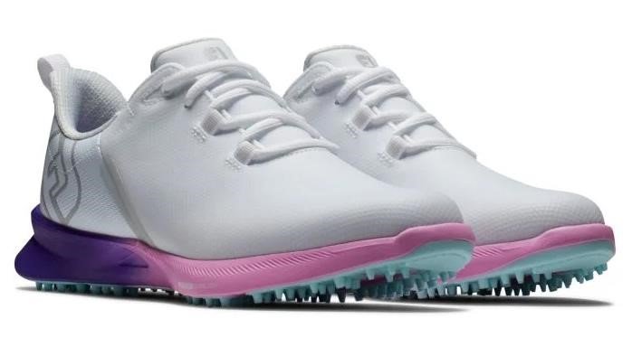 FootJoy Fuel Sport zapatillas de golf de mujer 2023, blanco/morado, UK7.5-EU41 (US9.5)