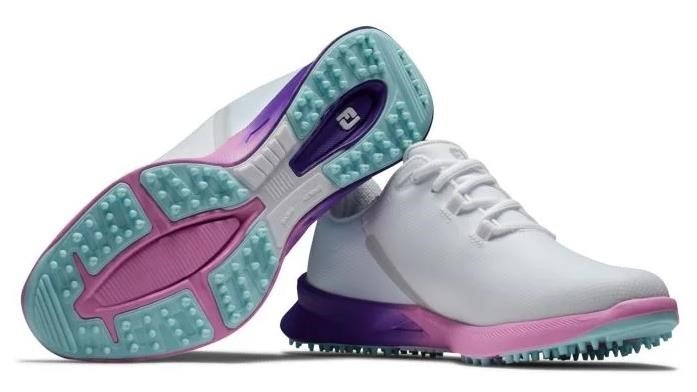 FootJoy Fuel Sport zapatillas de golf de mujer 2023, blanco/morado, UK7.5-EU41 (US9.5)