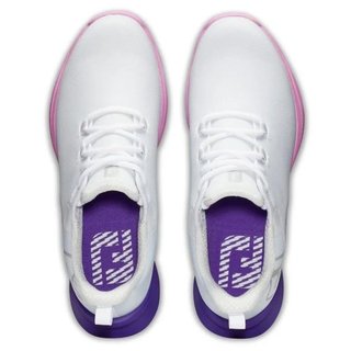 FootJoy Fuel Sport zapatillas de golf de mujer 2023, blanco/morado, UK7.5-EU41 (US9.5)