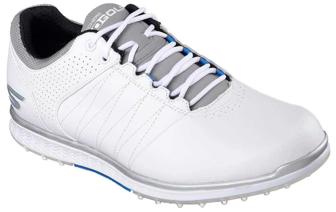 Skechers Go Golf Elite 2 zapatos de golf de hombre, blanco/gris/azul (zánovní)