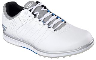 Skechers Go Golf Elite 2 zapatos de golf de hombre, blanco/gris/azul (zánovní)