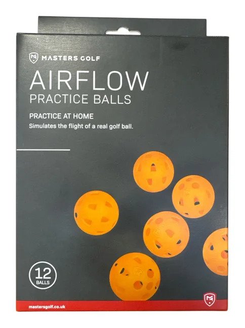 Masters Golf Airflow XP bolas de golf de práctica (pack de 12), naranja