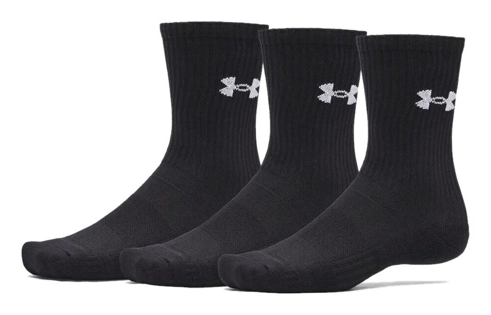 Under Armour UA Performance Cotton calcetines unisex (pack de 3), ultimate black