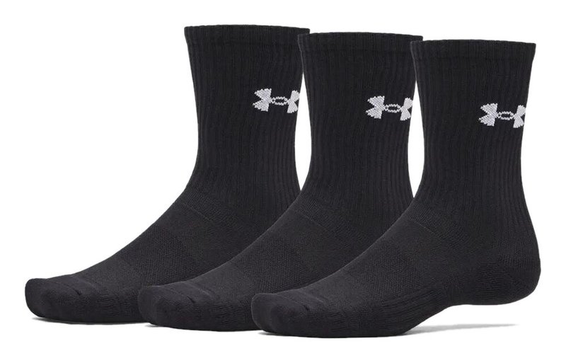 Under Armour UA Performance Cotton calcetines unisex (pack de 3), ultimate black