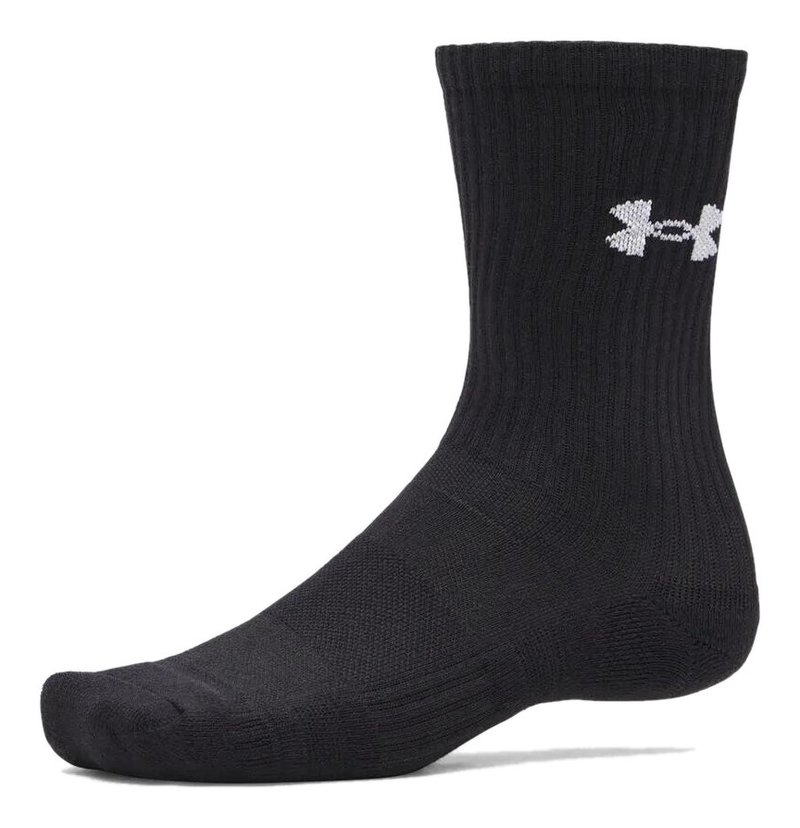 Under Armour UA Performance Cotton calcetines unisex (pack de 3), ultimate black