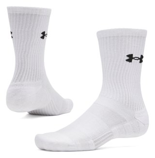 Under Armour UA Performance Cotton calcetines unisex (pack de 3), blanco