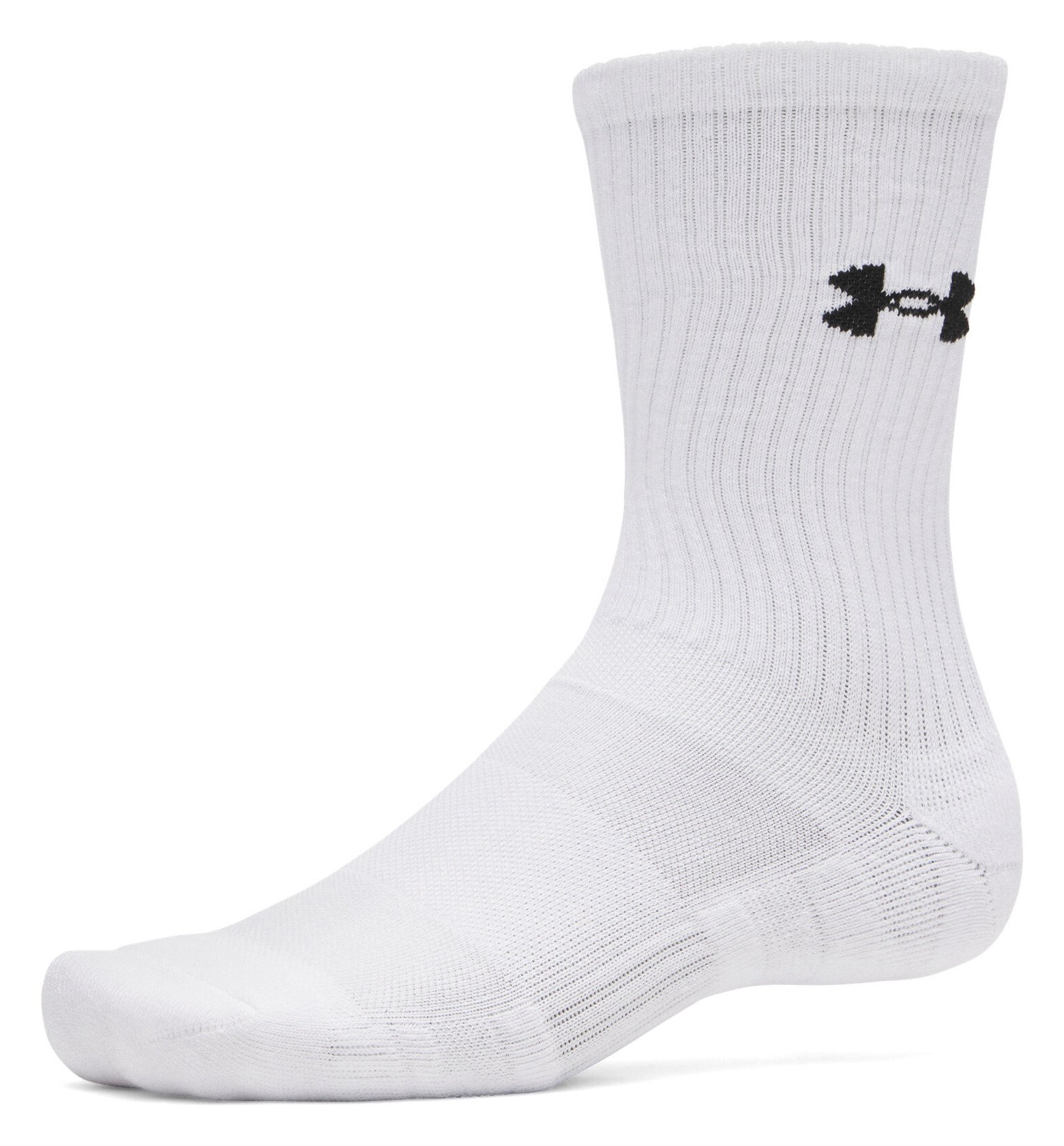 Under Armour UA Performance Cotton calcetines unisex (pack de 3), blanco