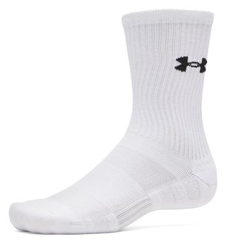 Under Armour UA Performance Cotton calcetines unisex (pack de 3), blanco