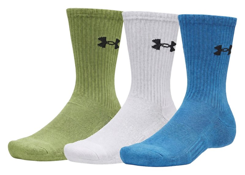 Under Armour UA Performance Cotton calcetines unisex (pack de 3), aegean blue