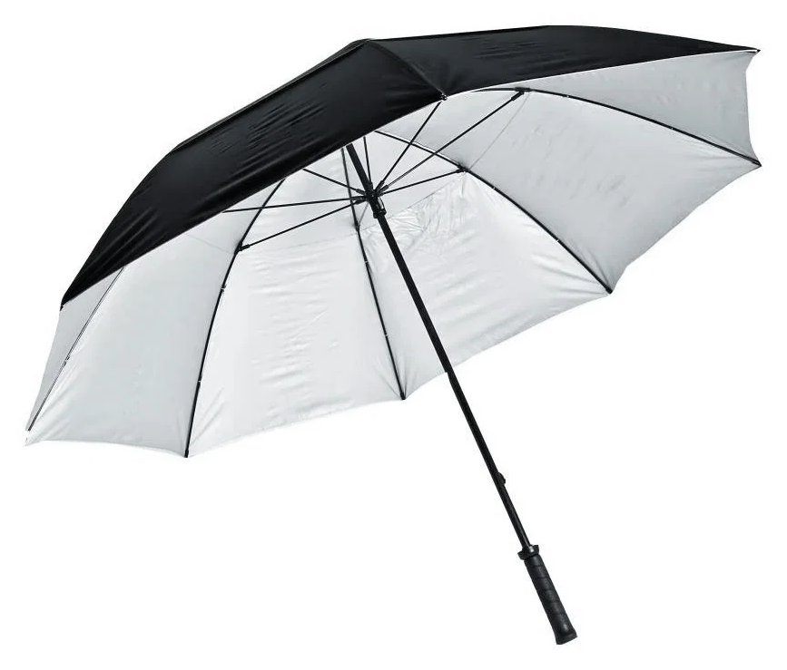 Longridge Silverback UV paraguas 62", plateado