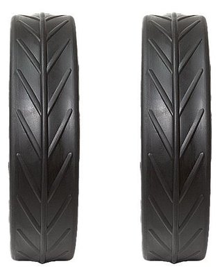 JuCad Tyres for REAR Wheels (2 neumáticos para ruedas traseras JuCad), negro