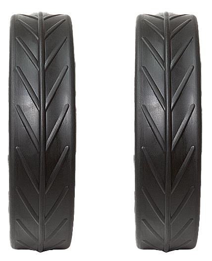 JuCad Tyres for REAR Wheels (2 neumáticos para ruedas traseras JuCad), negro
