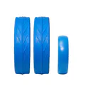 JuCad tires - 2 ruedas traseras, 1 rueda delantera, azul