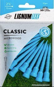 Lignum Tee 72mm (2 3/4") 12pack azul tees de golf