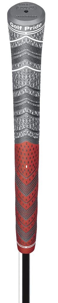 Golf Pride MultiCompound Cord Plus4 grip, STANDARD, rojo