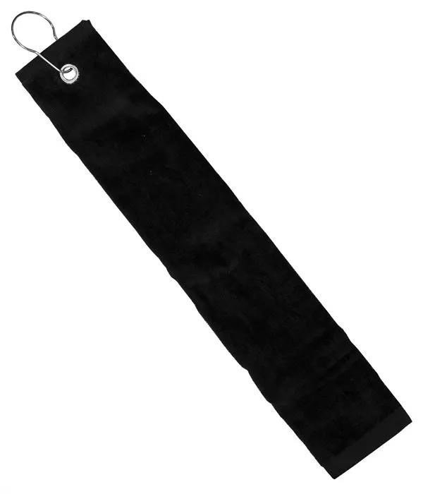 Longridge Three Fold toalla de golf, negra