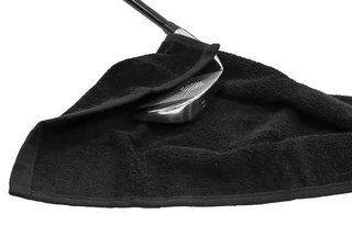 Longridge Three Fold toalla de golf, negra