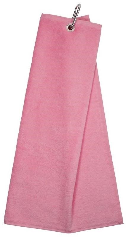 Longridge Blank Luxury Three Fold toalla de golf rosa