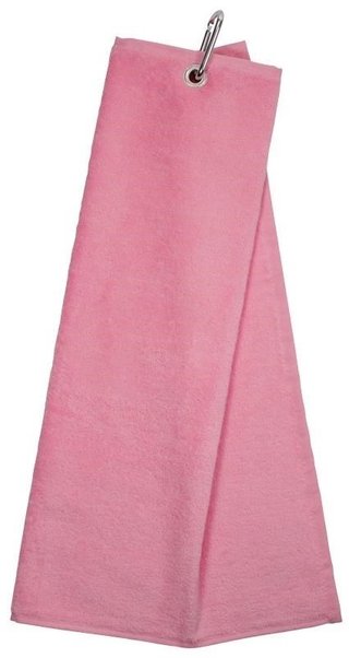 Longridge Blank Luxury Three Fold toalla de golf rosa