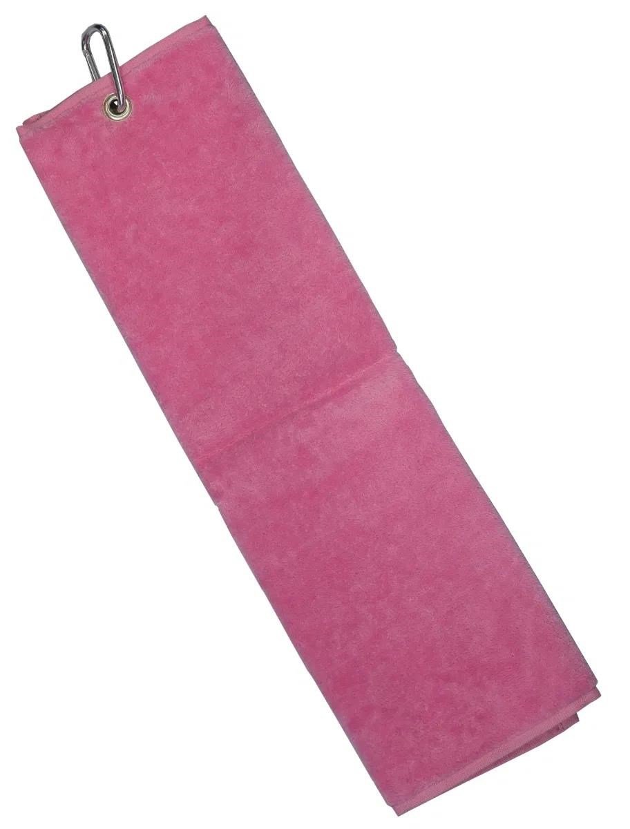 Longridge Blank Luxury Three Fold toalla de golf rosa