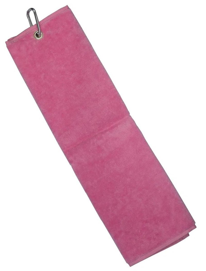 Longridge Blank Luxury Three Fold toalla de golf rosa