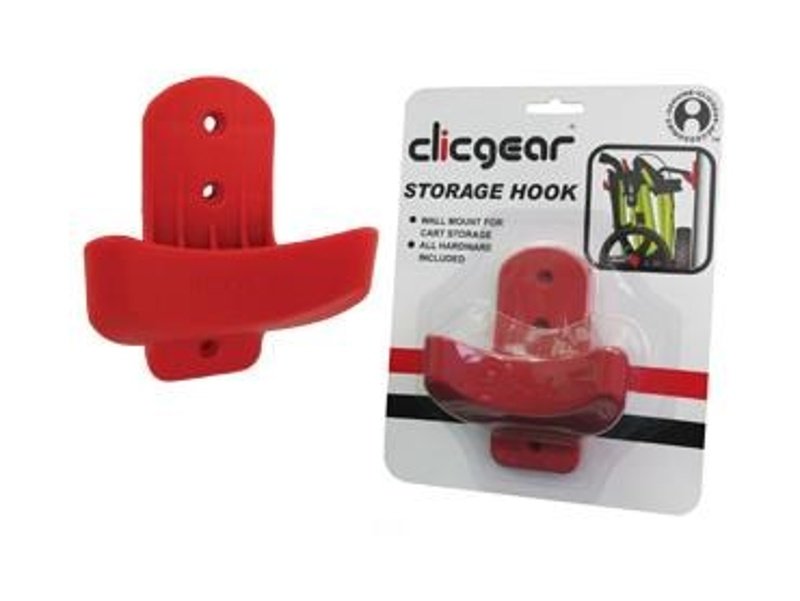 Clicgear Storage Hook accesorio para carrito, rojo