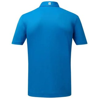 FootJoy Stretch Pique Solid polo de hombre, azul cobalto