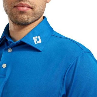 FootJoy Stretch Pique Solid polo de hombre, azul cobalto