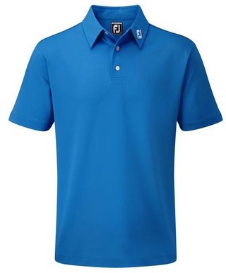 FootJoy Stretch Pique Solid polo de hombre, azul cobalto