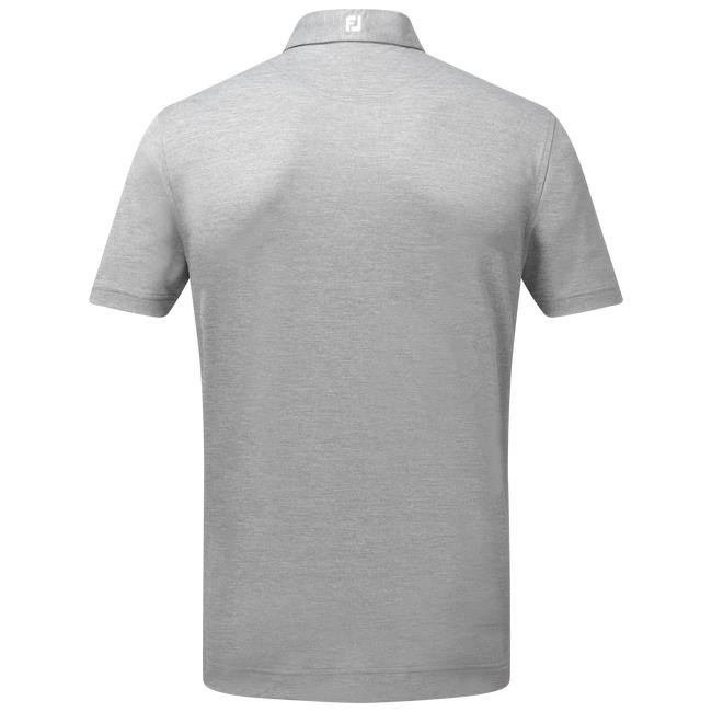 FootJoy Stretch Pique Solid polo de hombre, heather grey