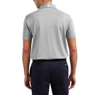 FootJoy Stretch Pique Solid polo de hombre, heather grey