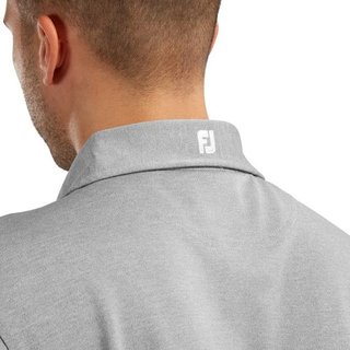 FootJoy Stretch Pique Solid polo de hombre, heather grey