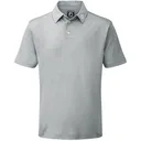 FootJoy Stretch Pique Solid polo de hombre, heather grey
