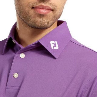 FootJoy Stretch Pique Solid polo de hombre, morado