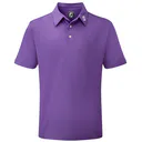 FootJoy Stretch Pique Solid polo de hombre, morado