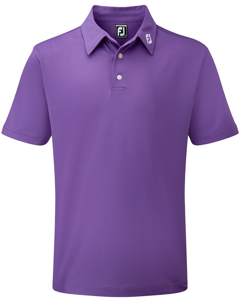 FootJoy Stretch Pique Solid polo de hombre, morado